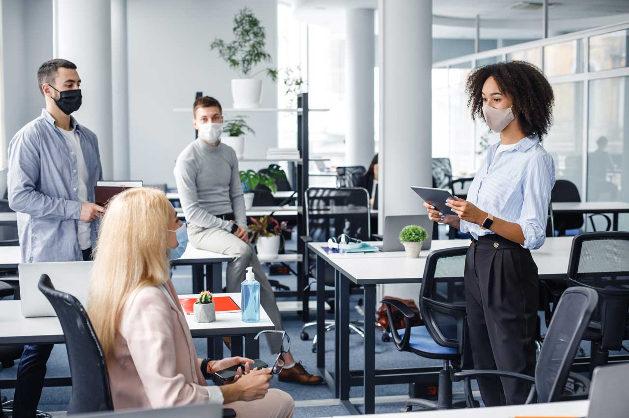 Office workers during COVID-19