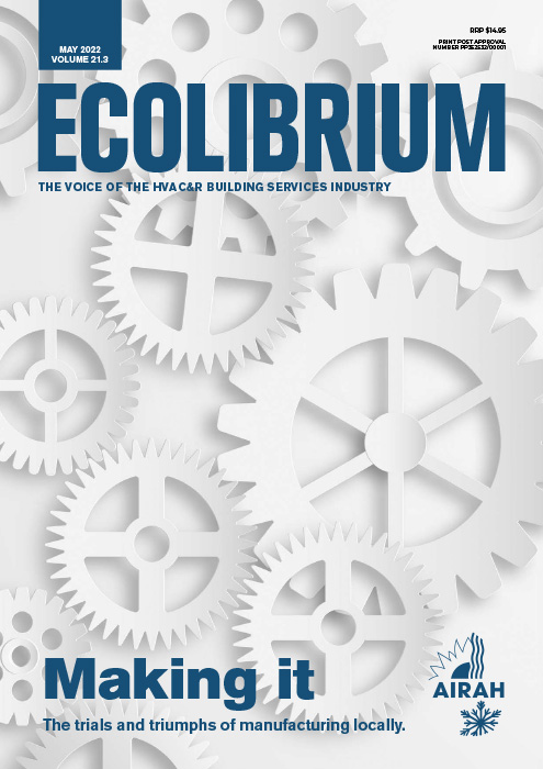 AIRAH Ecolibrium magazine May 2022 cover