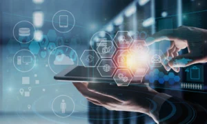 Global Digital Data Connection Background